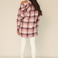 Brie Quilted Shacket pink