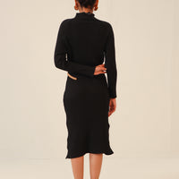 Sofia Sweater Dress Black