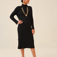 Sofia Sweater Dress Black