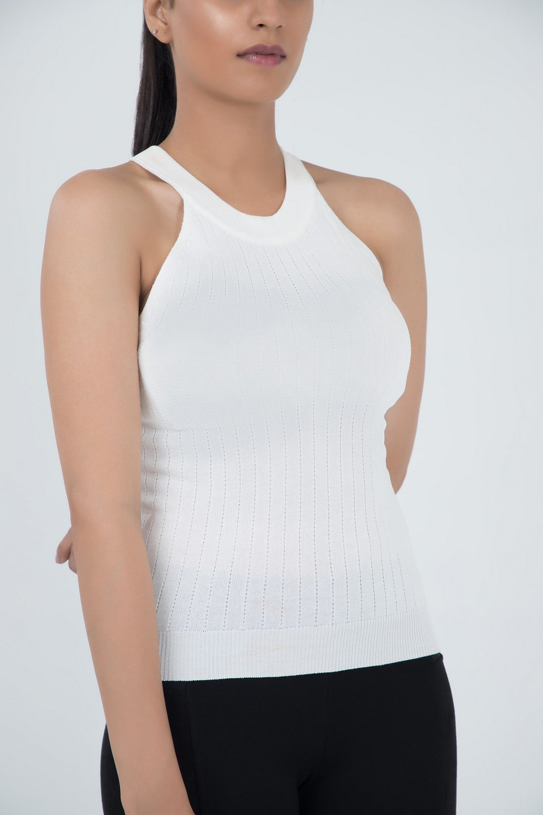 Cher loves Cher Knitted Blouse  White