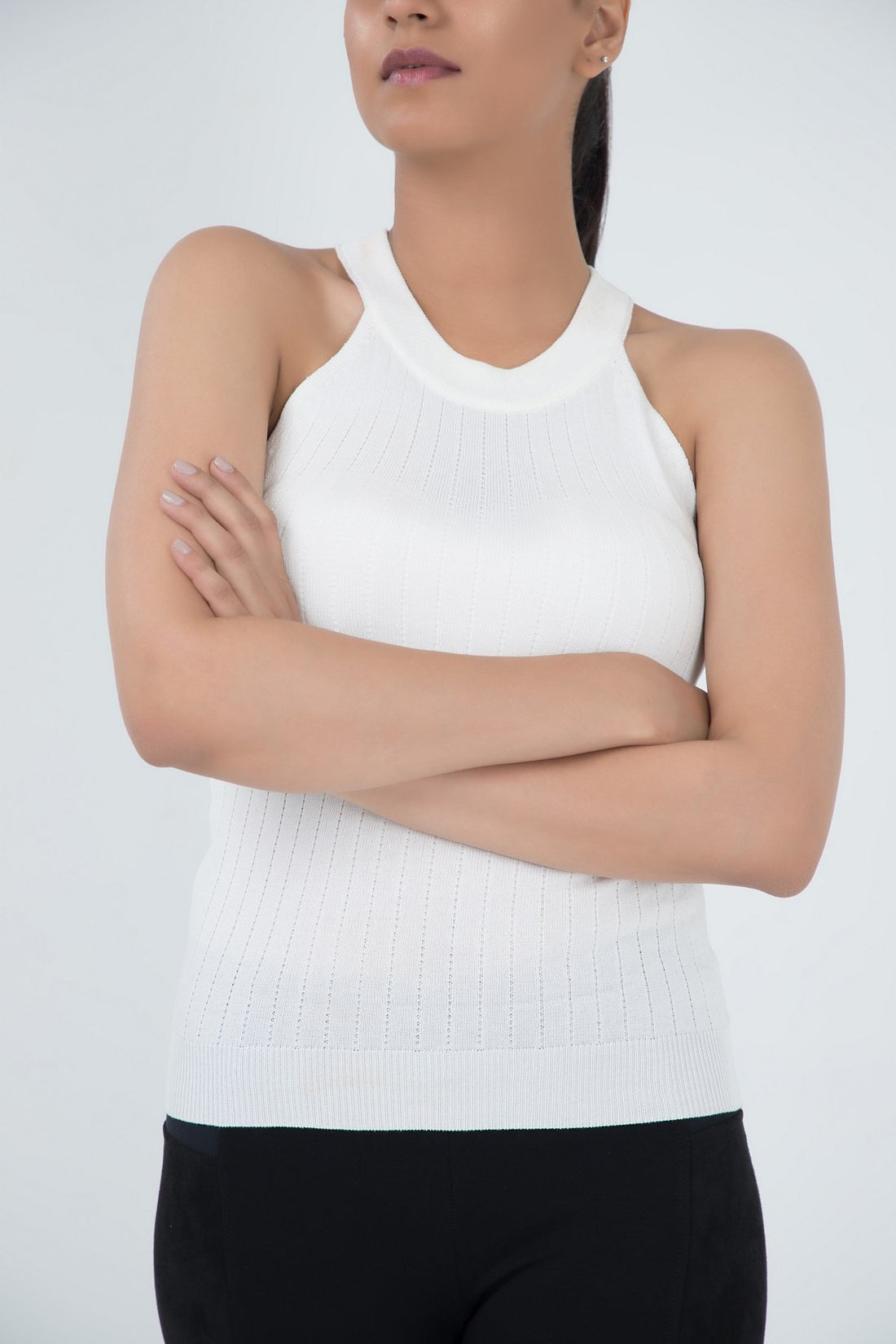 Cher loves Cher Knitted Blouse  White