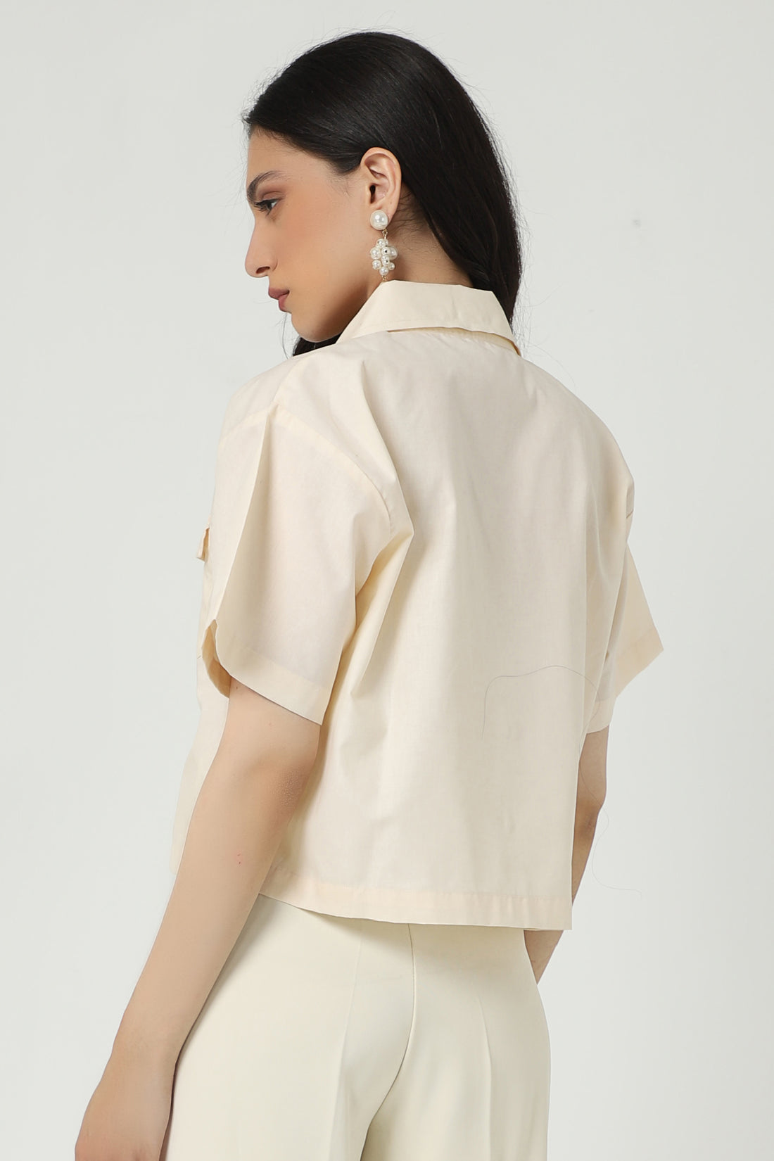 Cropbea Top Off-White