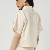 Cropbea Top Off-White