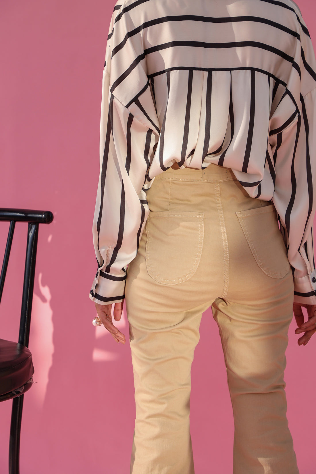 Kiyara flared boot cut Jeans Camel