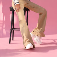 Kiyara flared boot cut Jeans Camel