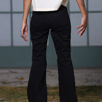 Kiyara flared boot cut Jeans Black