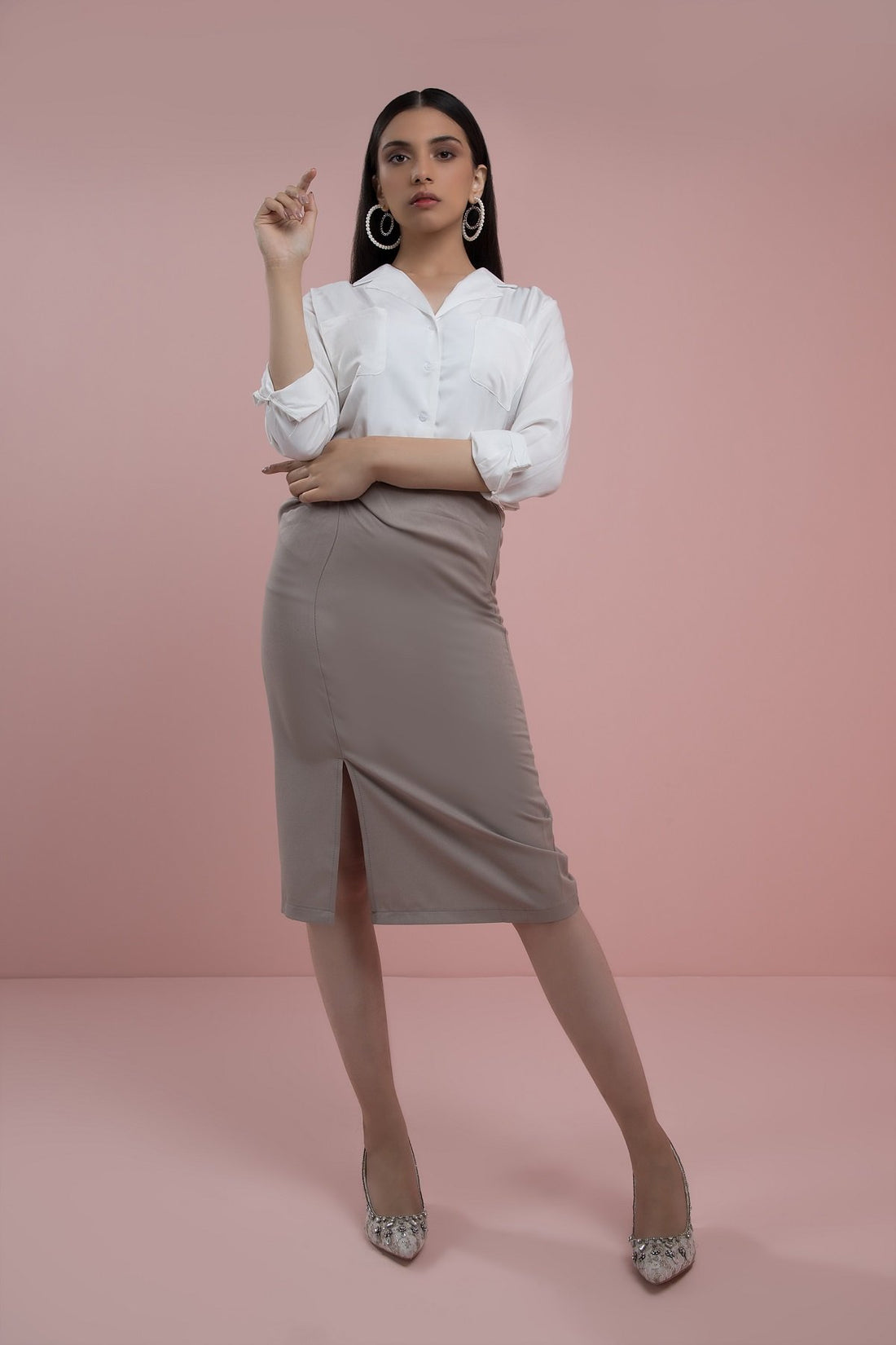 Sassy Simona Midi Skirt