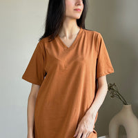 Kaira Shirt Dress Orange