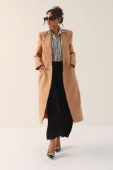 Tatiana Long Coat Camel
