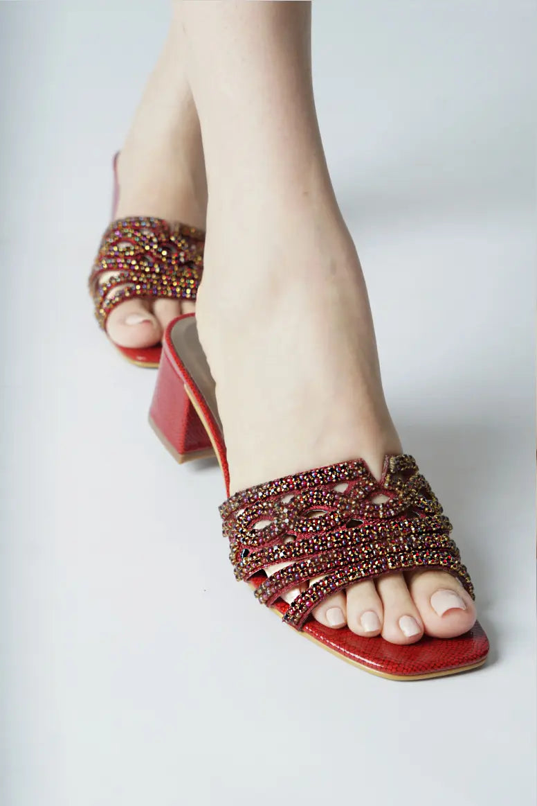 Omaha  NEO Heels Scarlet Red