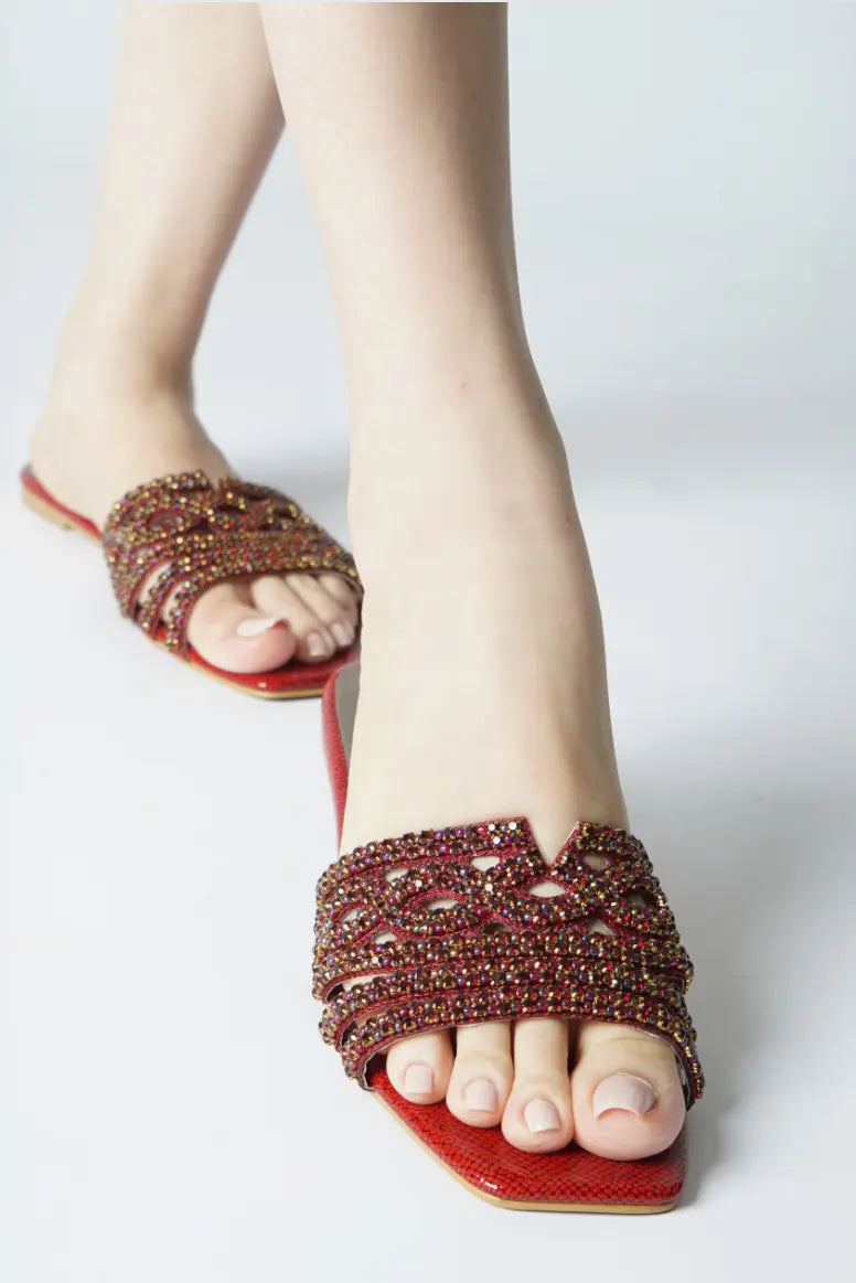 Omaha NEO Flats  scarlet Red