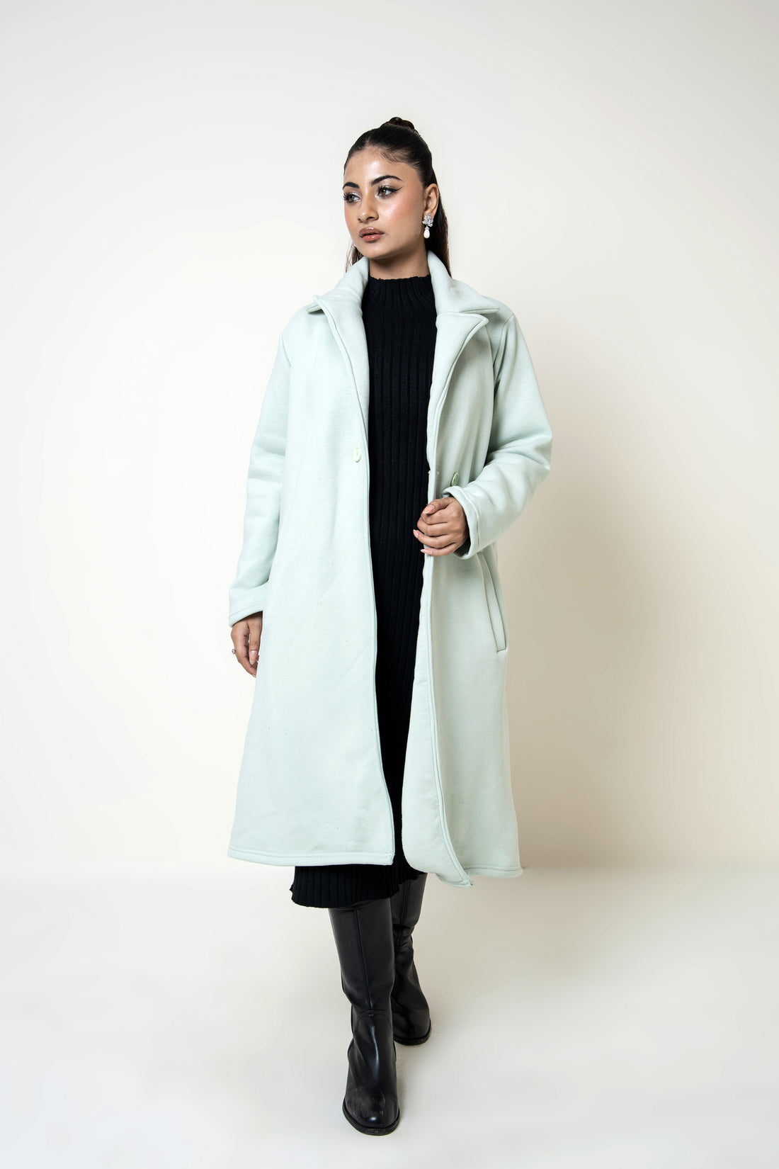 Bergen Neo Long Coat Sage Green