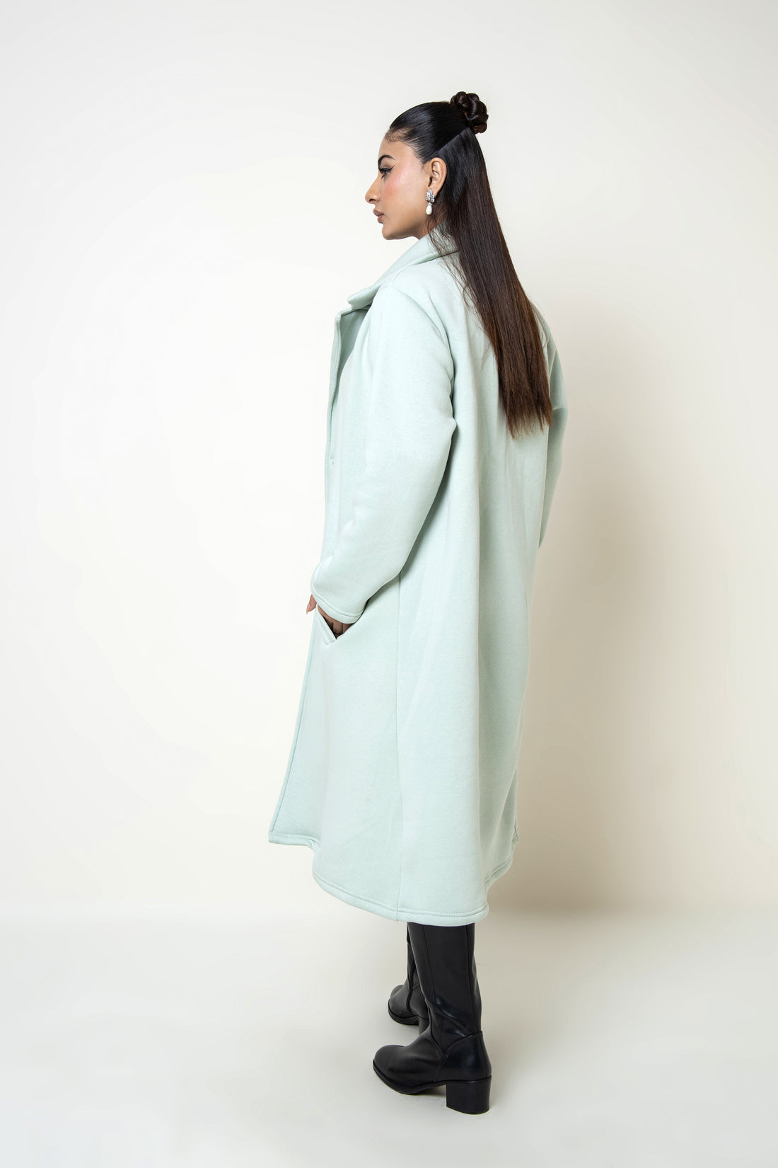 Bergen Neo Long Coat Sage Green