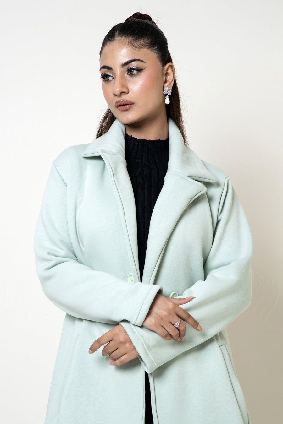 Bergen Neo Long Coat Sage Green