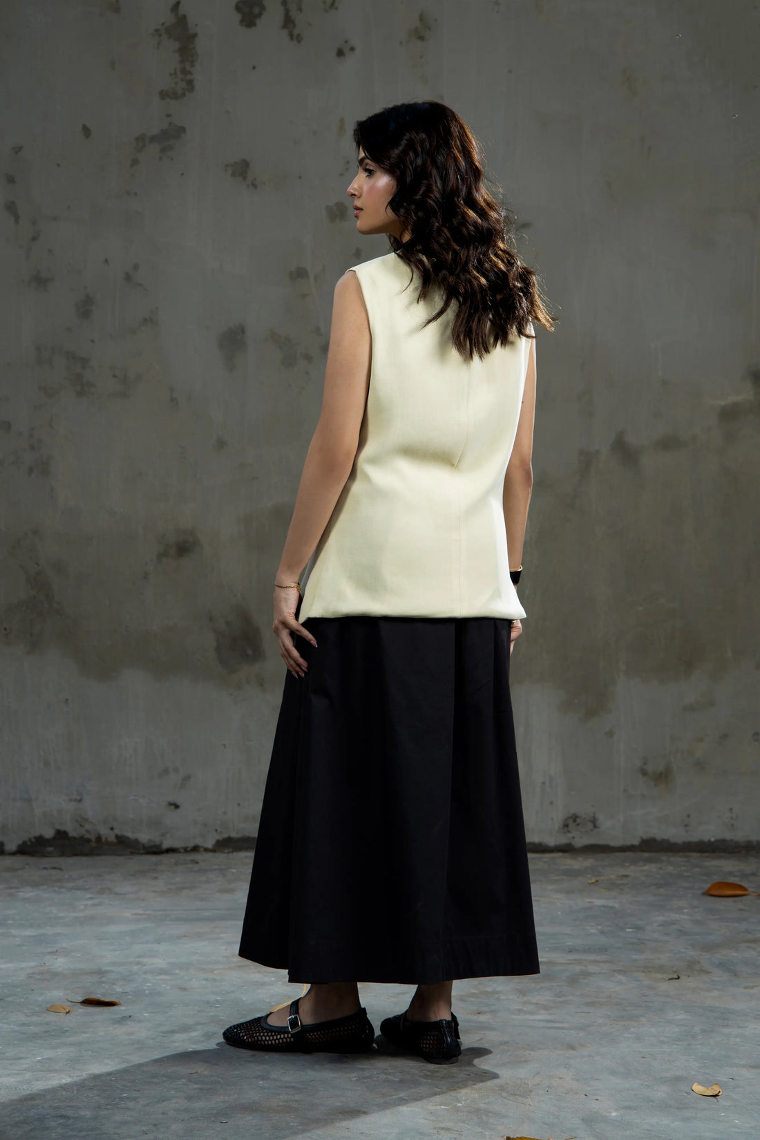 Archie Flared Skirt Black