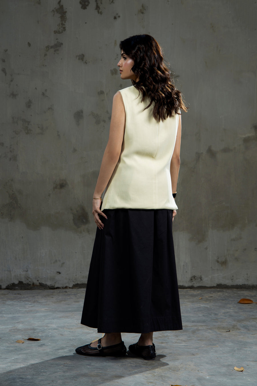 Archie Flared Skirt Black