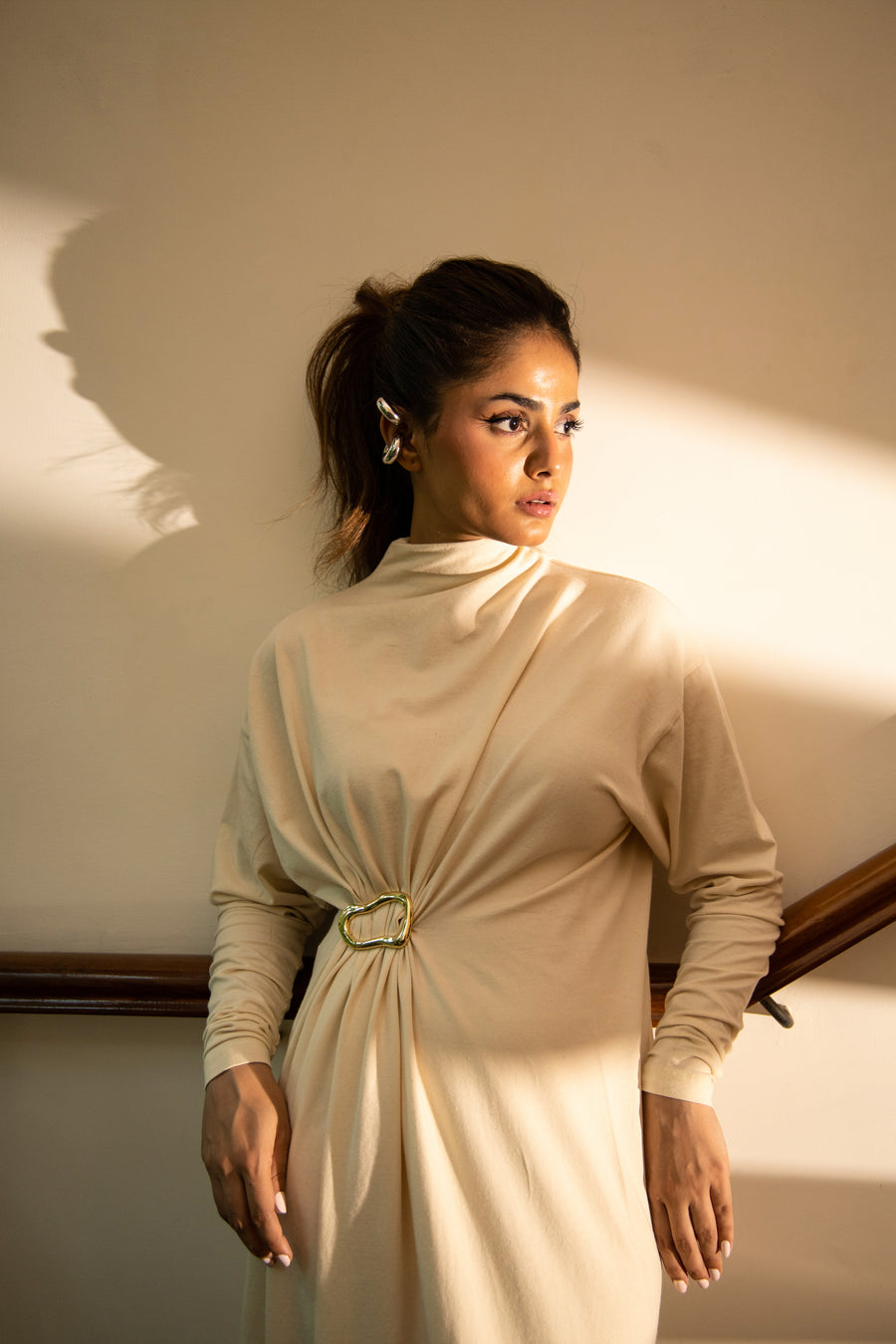 Kimora Long dress Cream