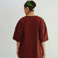 Mexico over sized Tee Brown