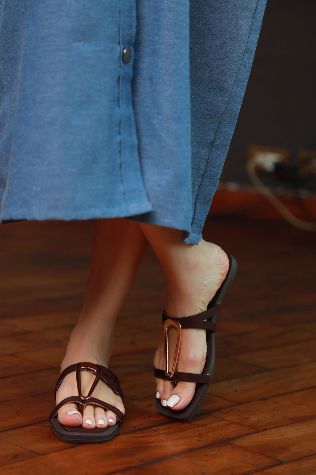 Capri Slides Brown