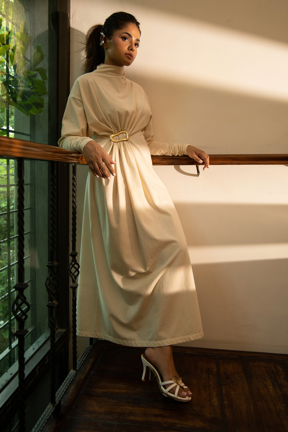 Kimora Long dress Cream