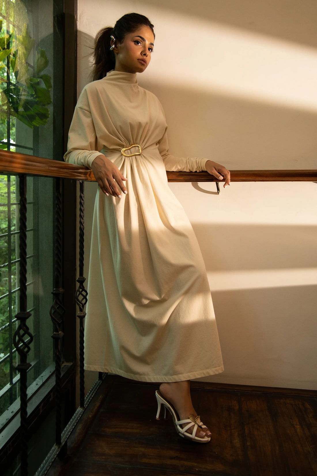 Kimora Long dress Cream