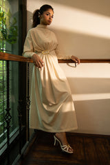 Kimora Long dress Cream