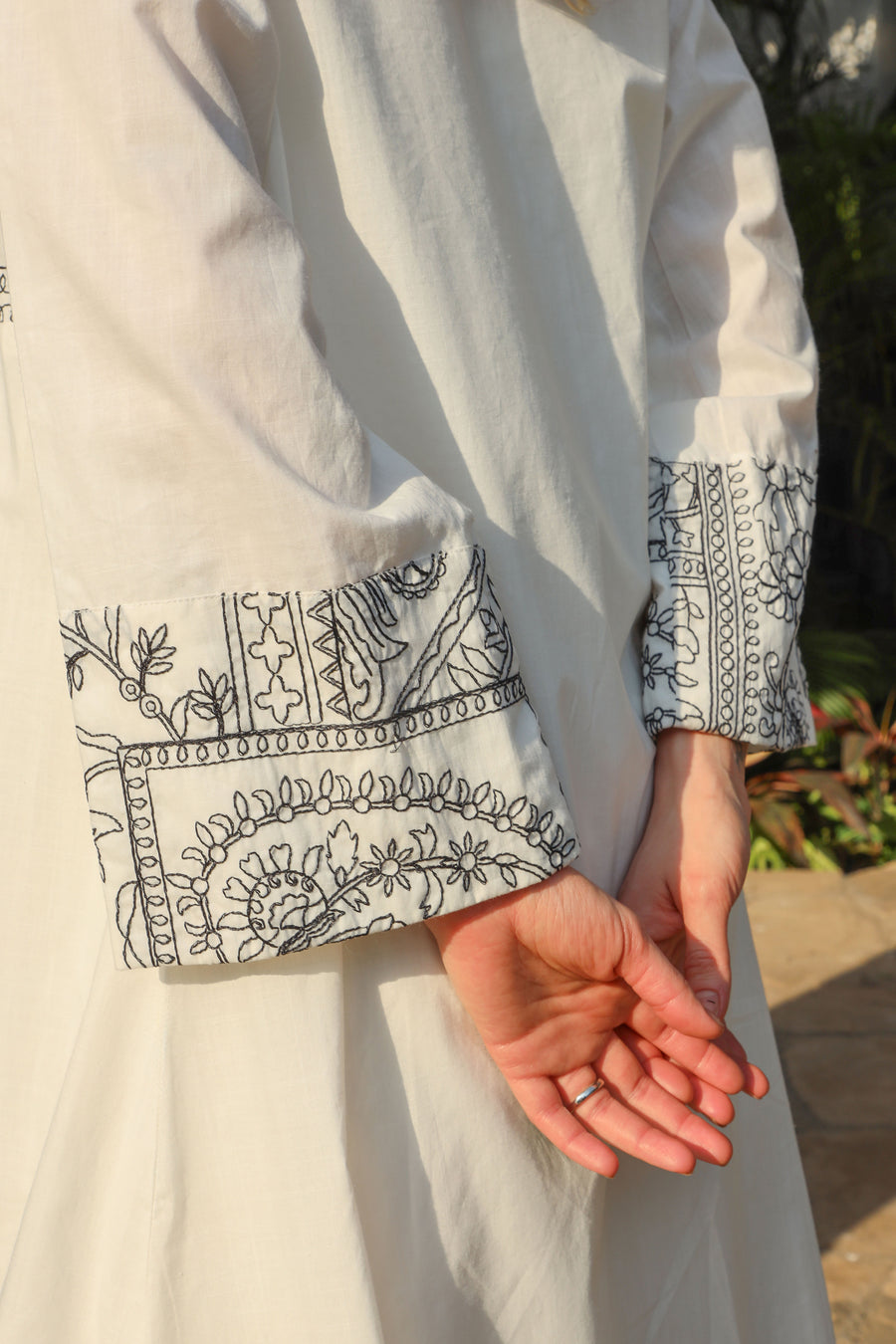 kiara Embroided 2pc Gown Set