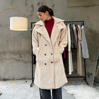 Vienna Teddy Coat Beige