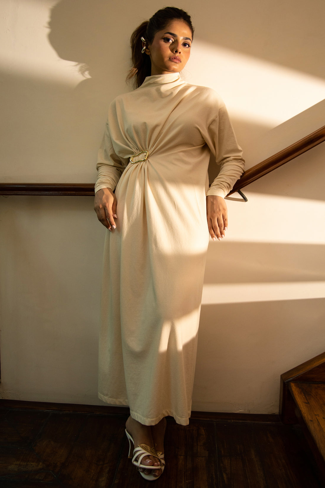 Kimora Long dress Cream