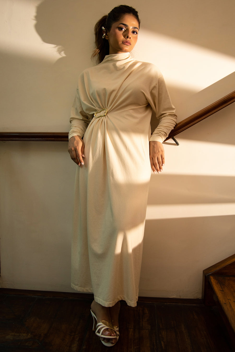 Kimora Long dress Cream