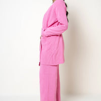 Minnesota Two pc Woolen Co-ord Set Pink