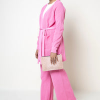 Minnesota Two pc Woolen Co-ord Set Pink