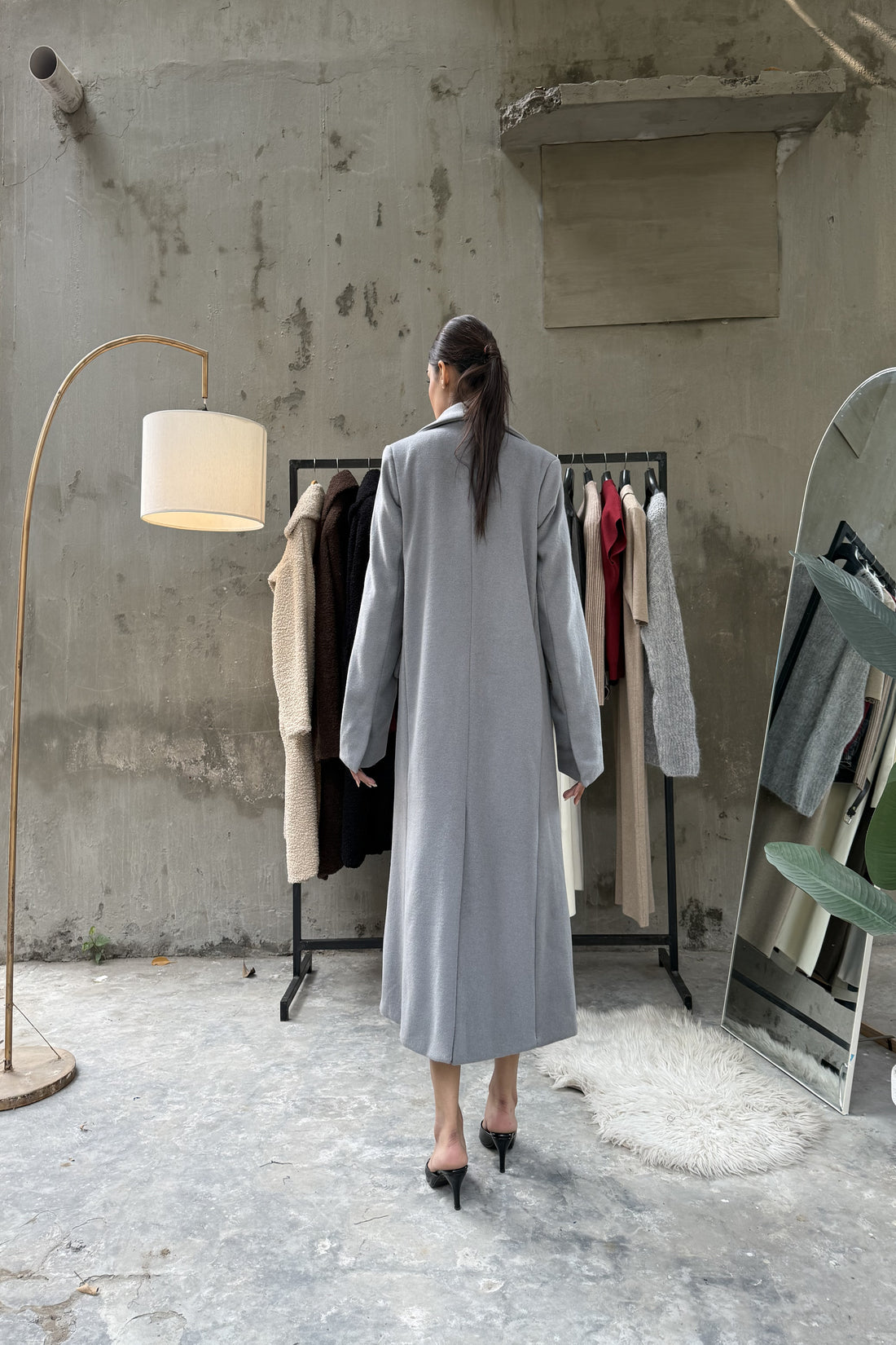 Levante Long Coat Grey