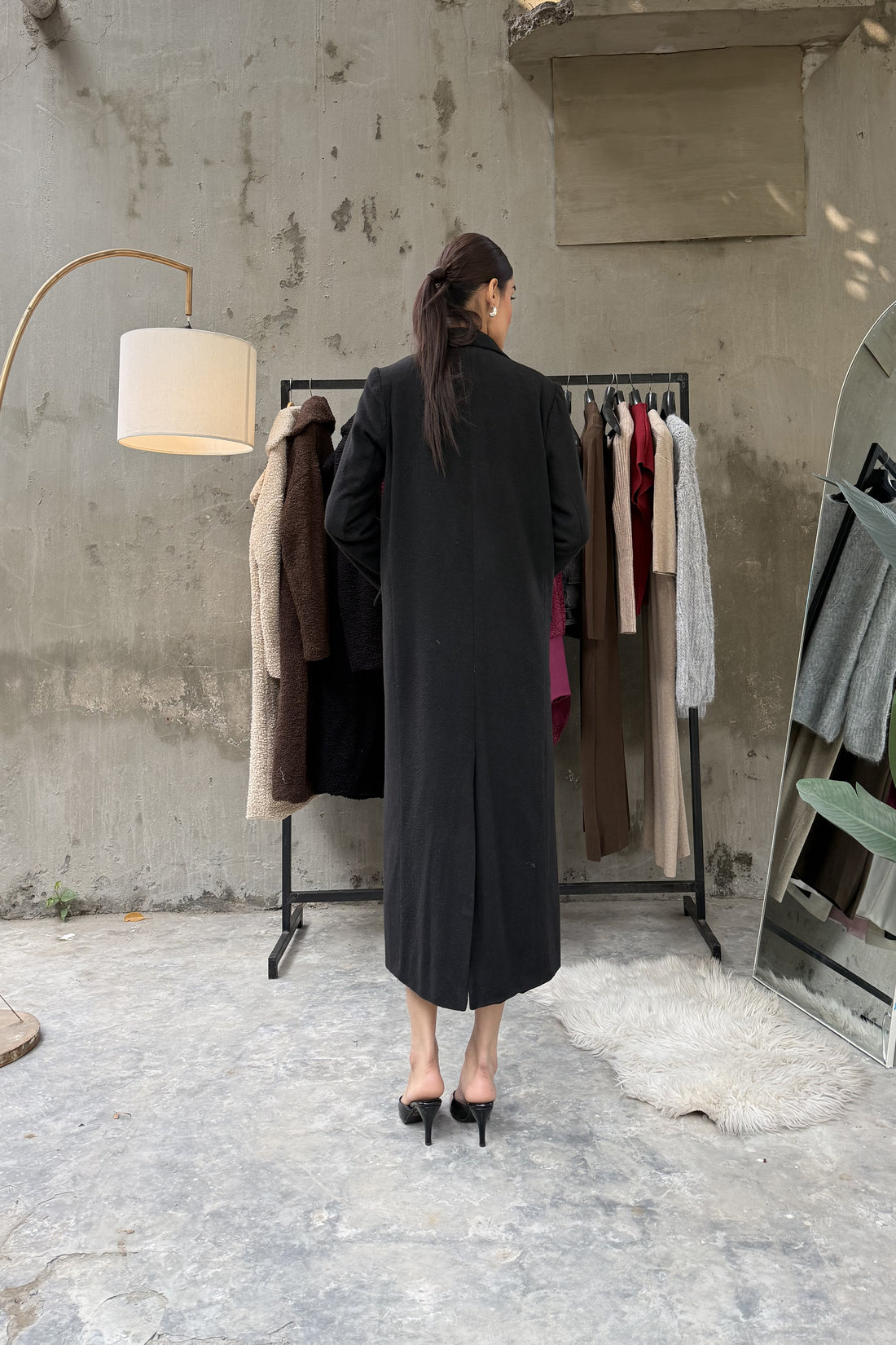 Levante Long Coat Black