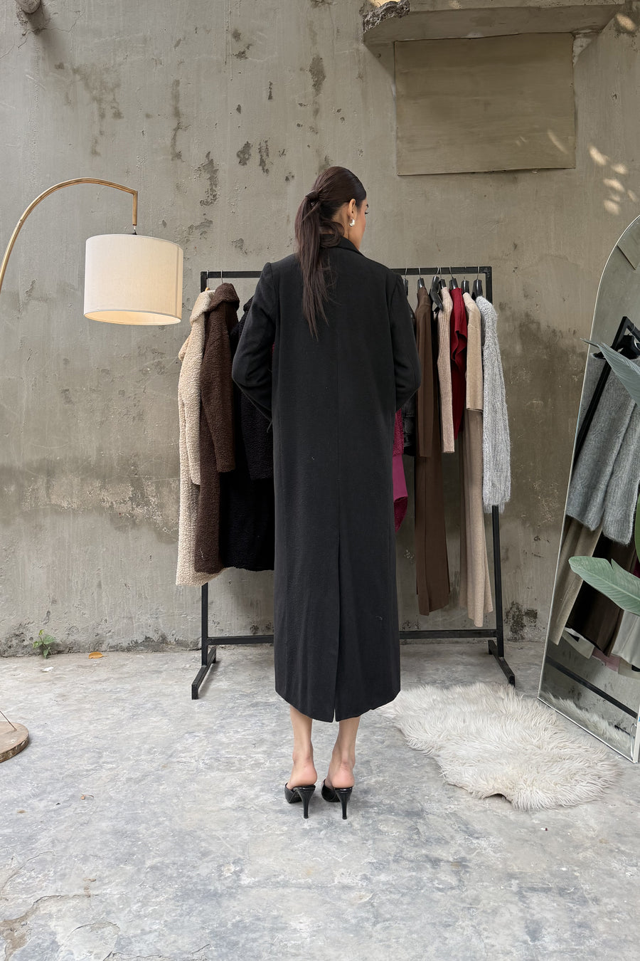 Levante Long Coat Black