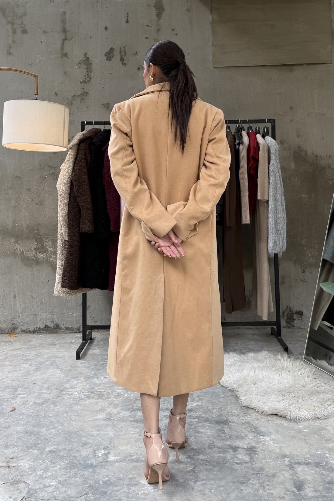 Levante Long Coat Camel