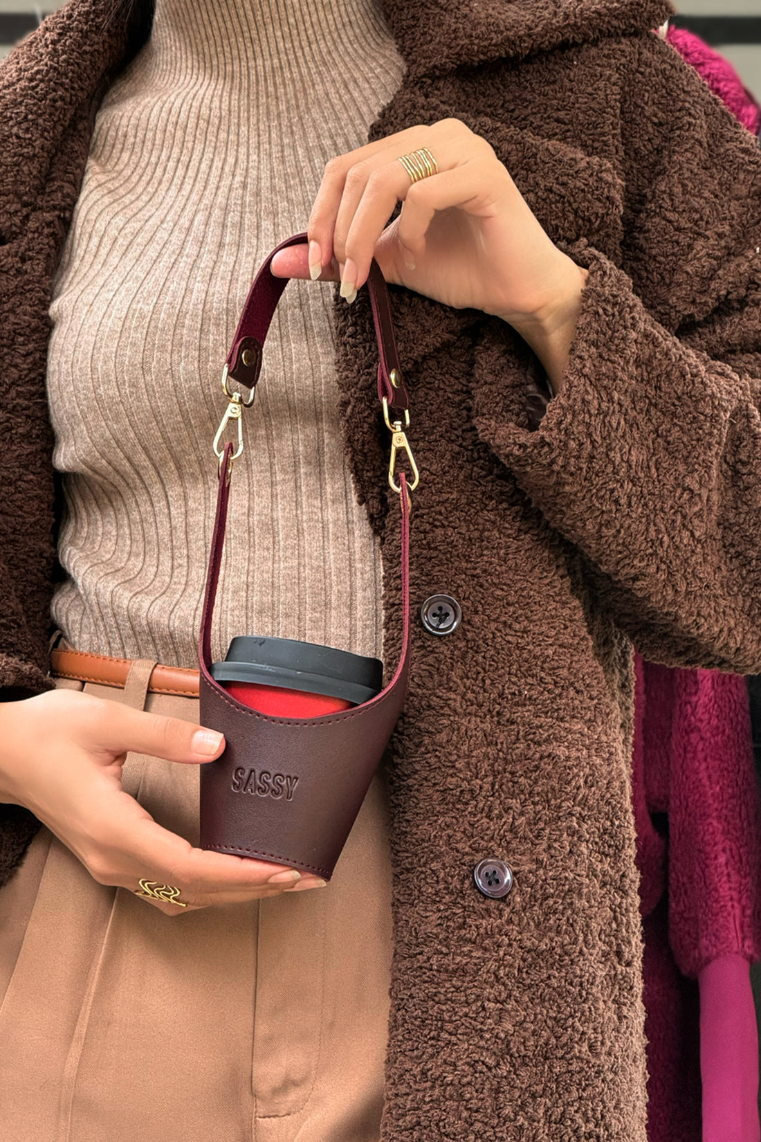 SASSY BREWBUDDY Burgundy