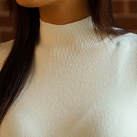Frosted Mist Sweater Dress Pearl White