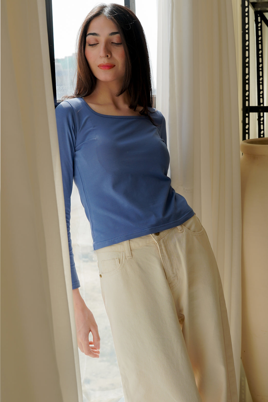 Parisian Square Shirt Blue