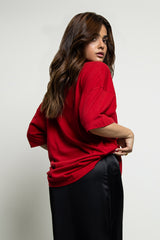 Mexico over sized Tee Red