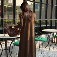 Frosted Mist Sweater Dress Brown