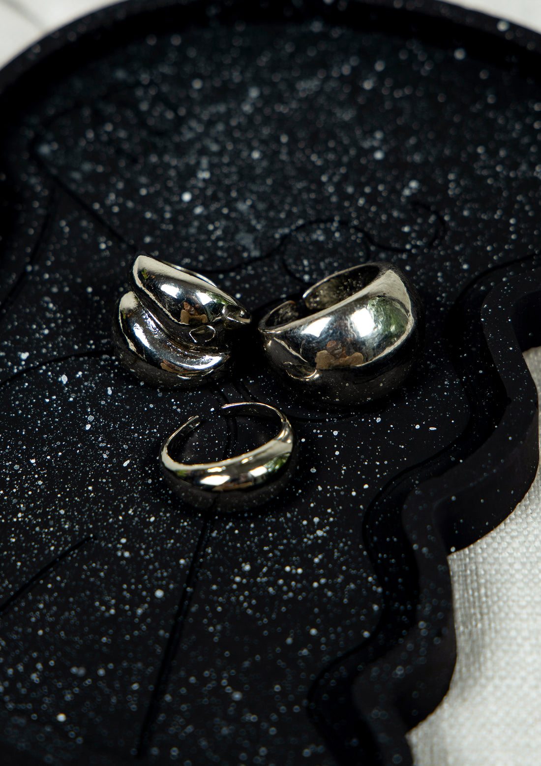 CosmicWrap Adjustabale  Ring Set Silver