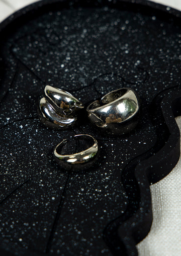 CosmicWrap Adjustabale  Ring Set Silver