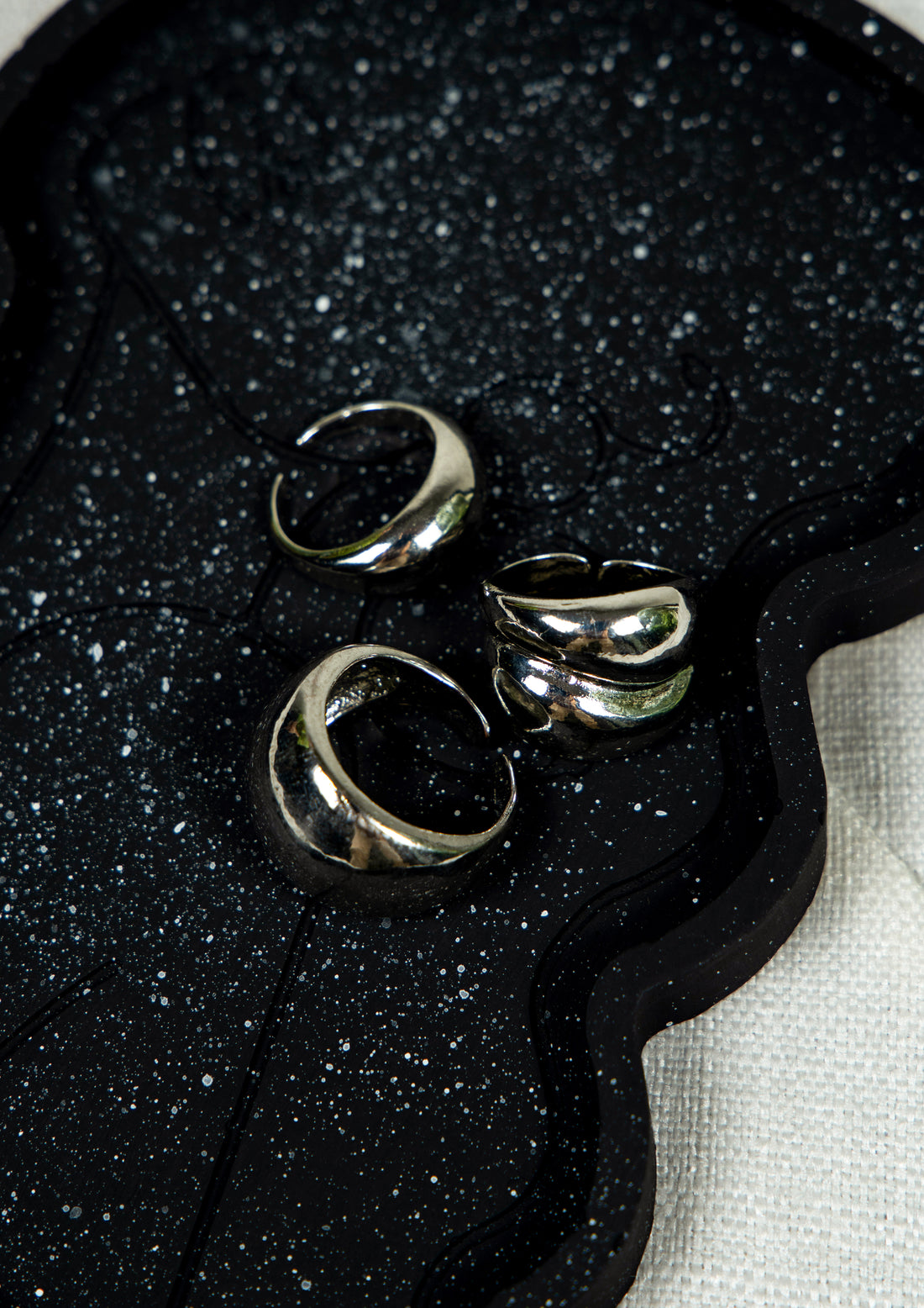 CosmicWrap Adjustabale  Ring Set Silver