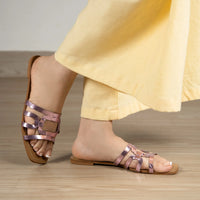 Lattice Flats Pink