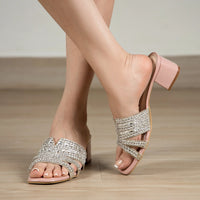Estrella Block heel Blush Pink (Ship in 2 Weeks)