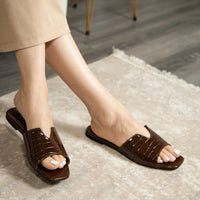 Tulsa Slides chocolate brown
