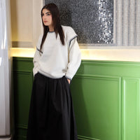 Highlander Oversized Sweater Pure White