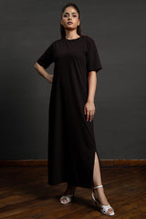 kaira long shirt dress Black