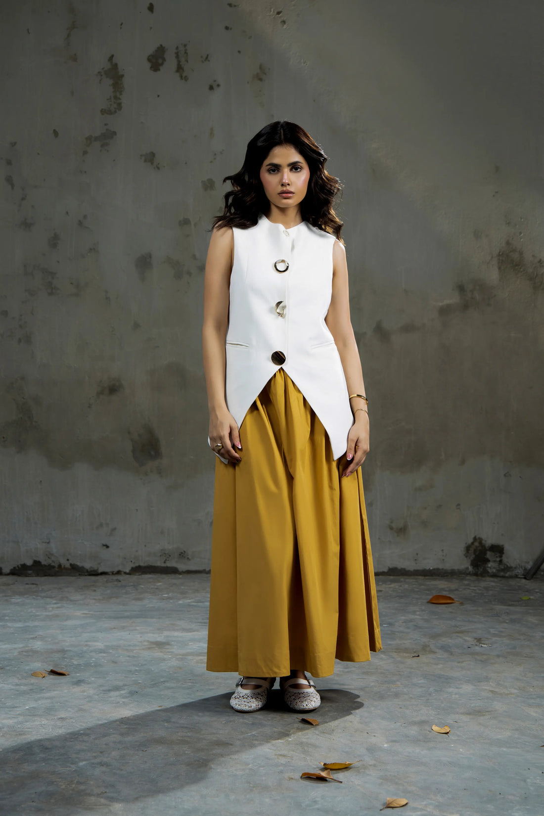 SASSY CEO  White Waist coat